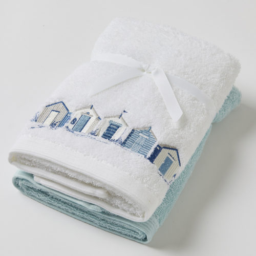 Bathing Boxes Hand Towel – Set of 2 (1 Plain)