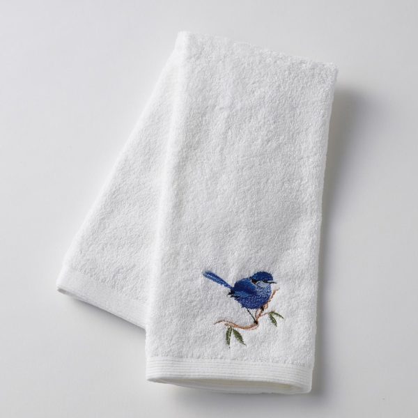 Blue Wren Hand Towel