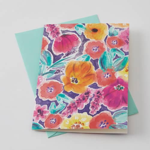 Bouquet Blank Greeting Cards Set of 10