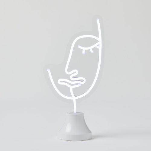 Face LED Neon Light on Stand