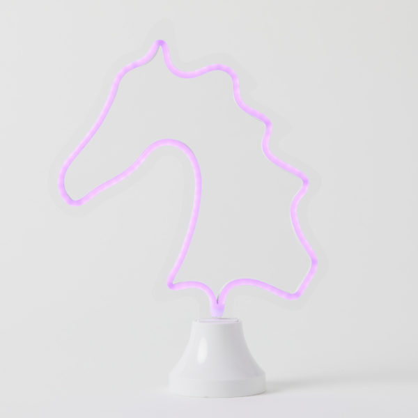 Horse Head LED Neon Light on Stand