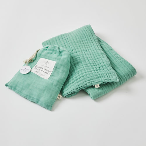 Forest Green Double Muslin Cotton Blanket