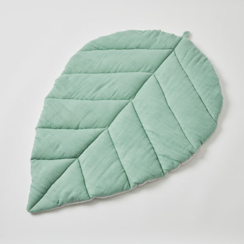 Green Leaf Double Muslin Reversible Playmat