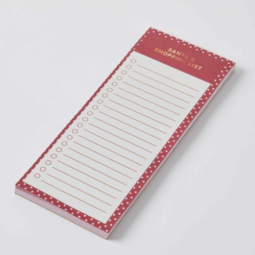 Christmas Red Shopping Notepad