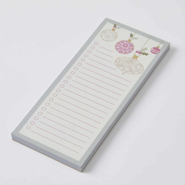 Christmas Swirl Shopping Notepad - Available End-Sept