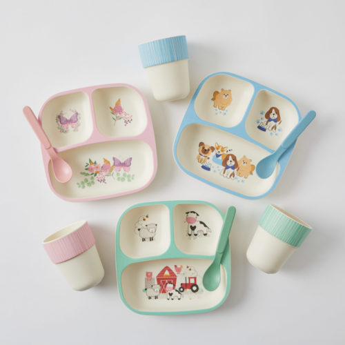 Farm Fun Kids Bamboo Dinner Sets – Early March