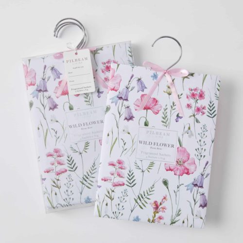 Wild Flower Scented Hanging Sachets 4x60g – Mid June