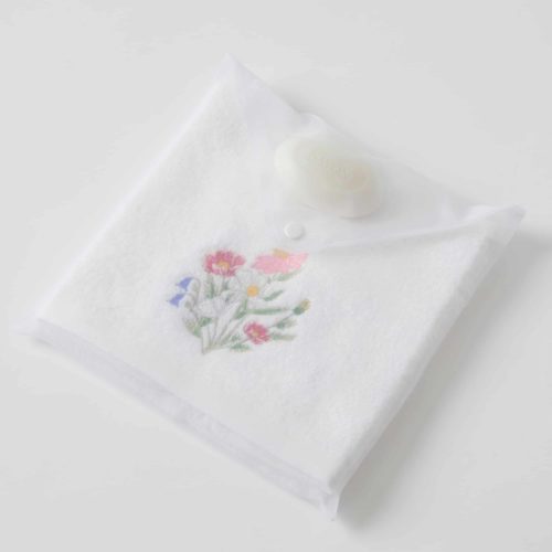 Wild Flower Hand Towel & Soap in Organza Bag – Early Feb