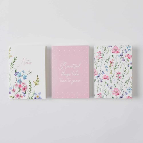 Wild Flower A6 Pocket Notebooks Set of 3