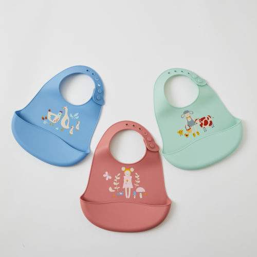 In the Meadow Silicone Bibs 3 Asst Designs