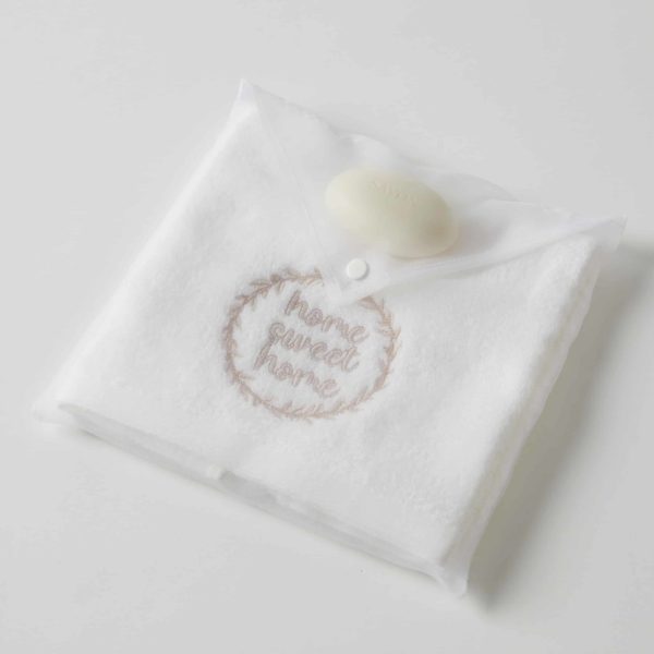 Home Sweet Home Hand Towel & Soap in Organza Bag - Mid-Feb