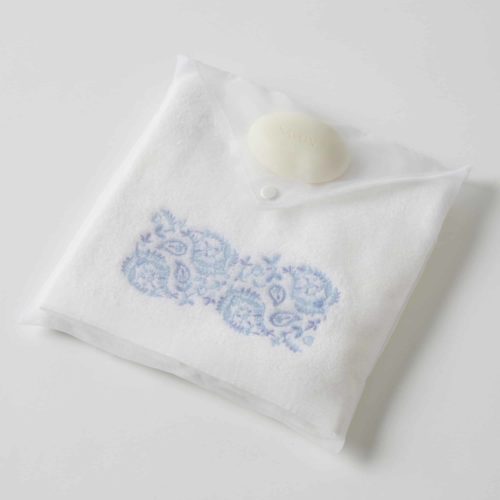 Paisley Hand Towel & Soap in Organza Bag