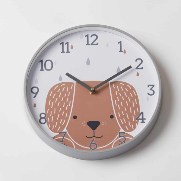 Dog Face Wall Clock - Mid-Feb