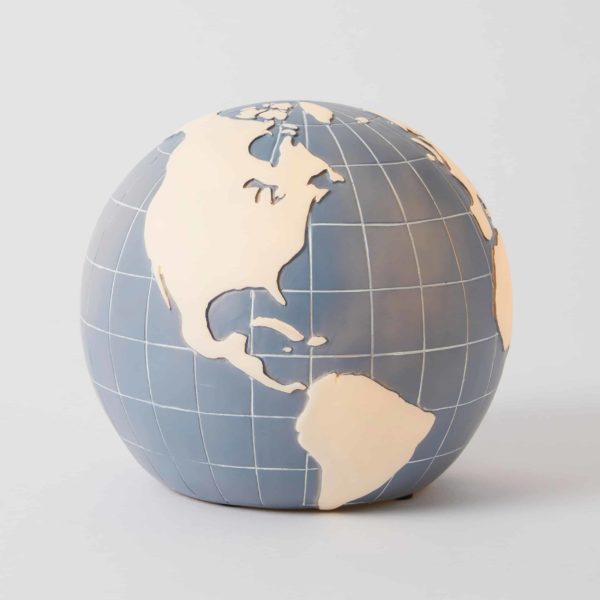 World Globe Sculptured Light - Mid-Feb