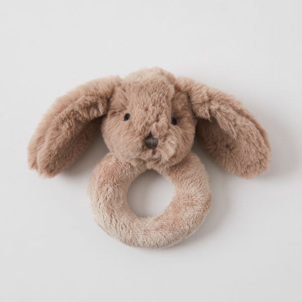 Taupe Bunny Rattle