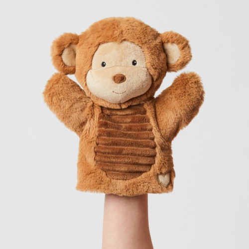 Sweetheart Slouchie Monkey Hand Puppet – July