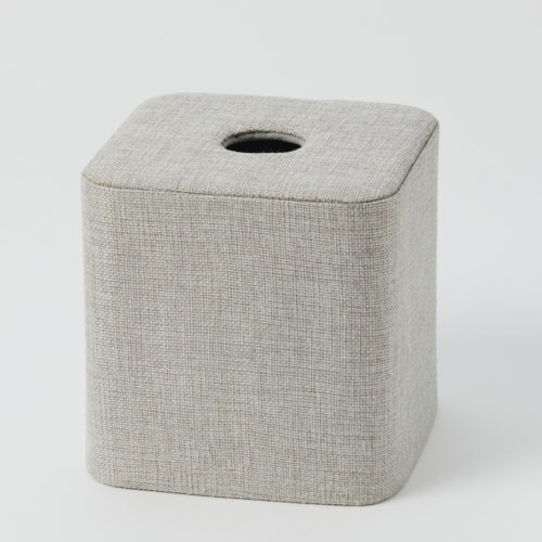 Aura Square Tissue Box Holder – Grey