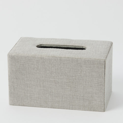 Aura Rectangular Tissue Box Holder – Grey