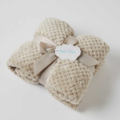 Aria Baby Blanket – Latte