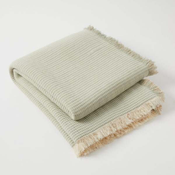 Mabel Throw – Seafoam/Almond – Early Sept