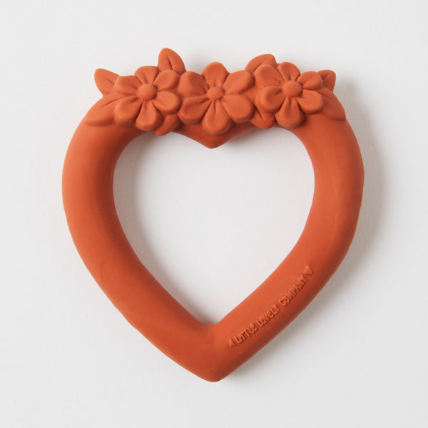 Sweet Heart Teething Ring – Terracotta