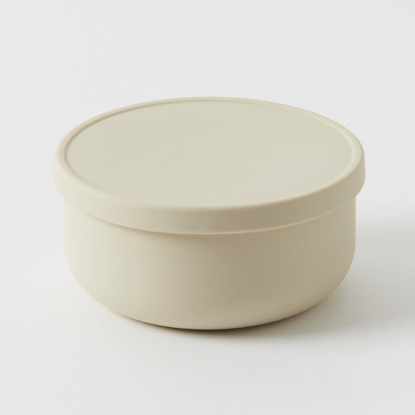 Henny Silicone Bowl with Lid – Almond – Late Aug