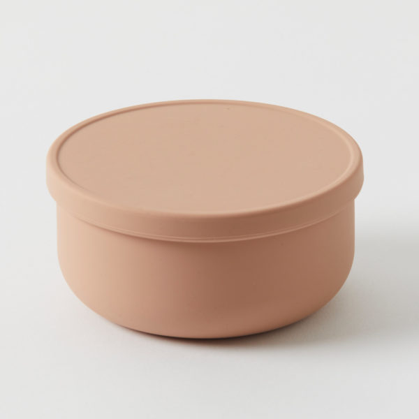Henny Silicone Bowl with Lid – Terracotta – Late Aug