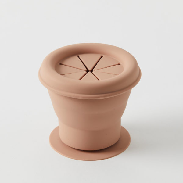 Henny Silicone Collapsible Snack Cup – Terracotta – Late Aug
