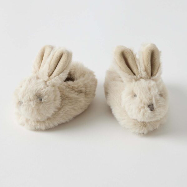 Some Bunny Loves You Beige Booties- Mid September