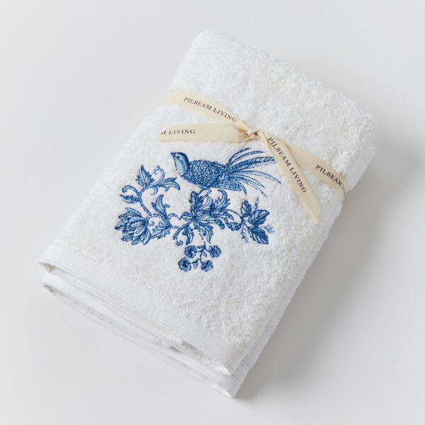 Chinoiserie Hand Towel Set of 2 (1 Plain)