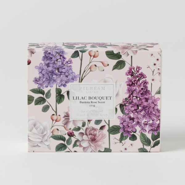 Lilac Bouquet Scented Soap Gift Set of 2