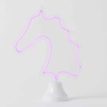 Horse Head LED Neon Light on Stand
