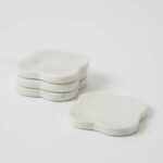 Allegra Coasters Set of 4 White