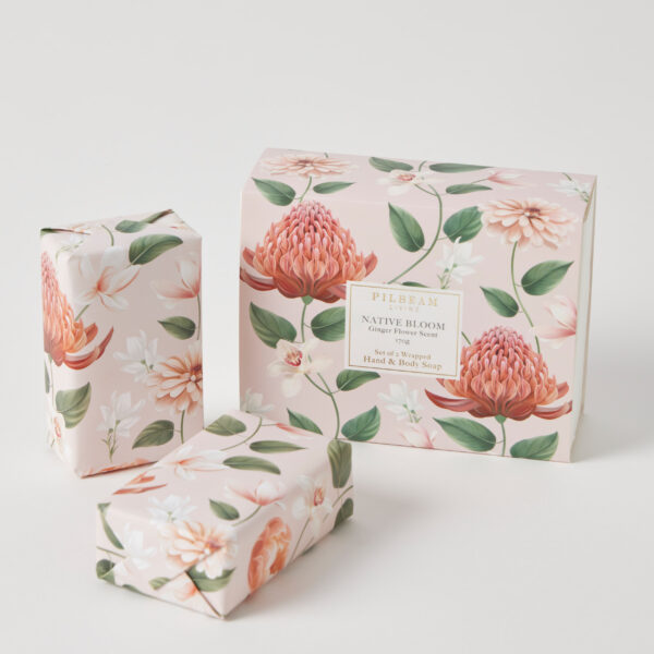 Native Bloom Scented Soap Gift Set of 2 - Ginger Flower