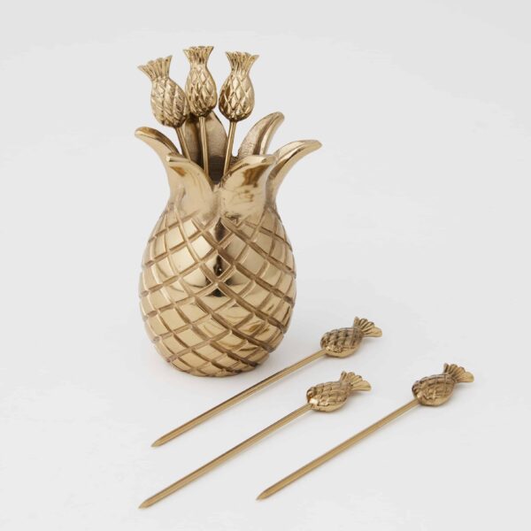 Pineapple Cocktail Picks Set of 6