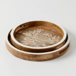 Flora Round Trays Set of 2