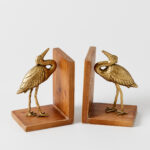 Crane Set of 2 Bookends