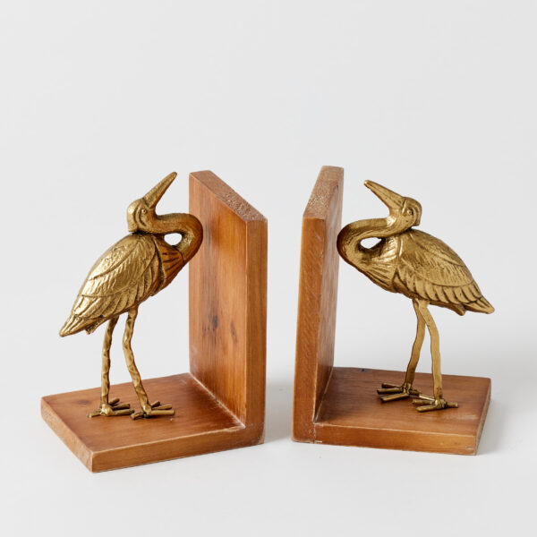 Crane Set of 2 Bookends