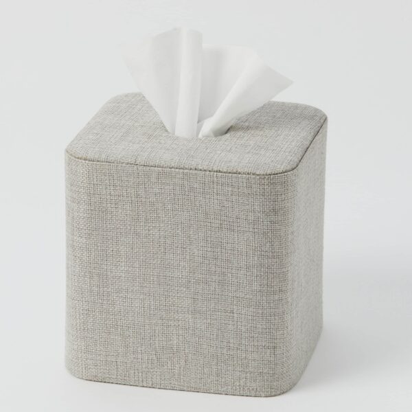 Aura Square Tissue Box Holder - Grey