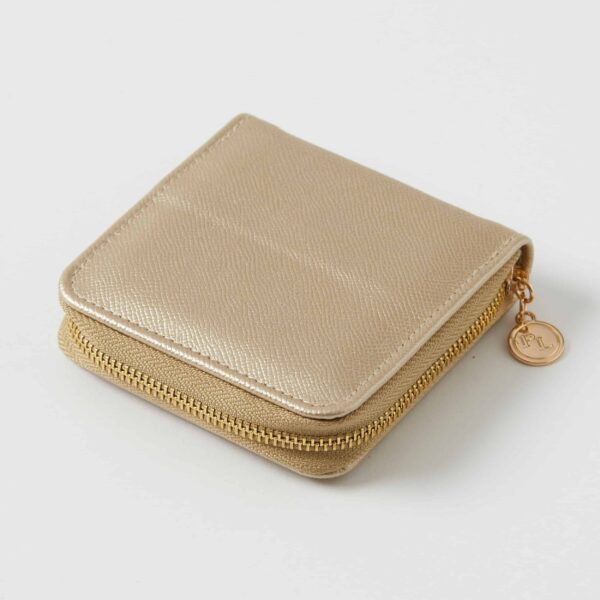 Ambrosia Travel Jewellery Case - Gold