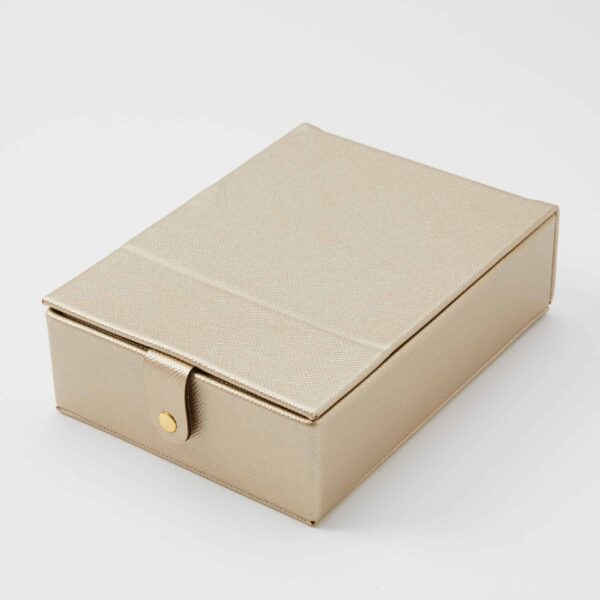 Bijoux Jewellery Box with Mirror - Gold