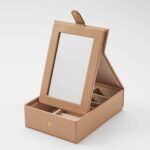 Bijoux Jewellery Box with Mirror - Nude