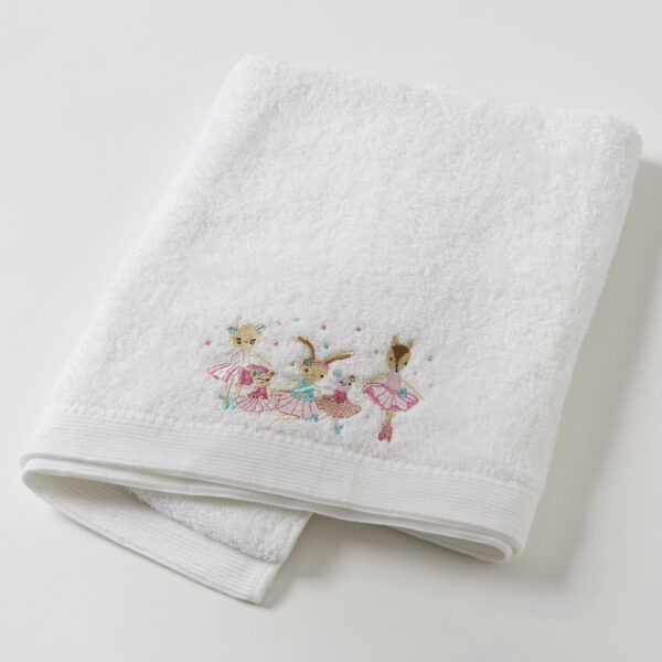 Ballerina Baby Bath Towel