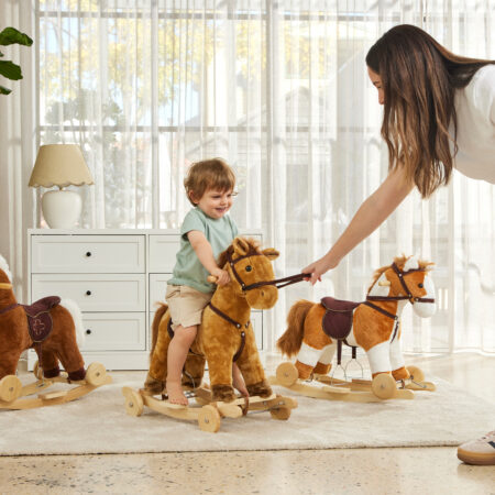 2-in-1 Jiggle & Giggle Rocking and Roller Horse