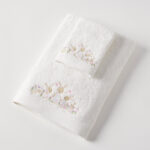 Jiggle & Giggle Bunny Garden Bath Towel & Face Washer in Organza Bag