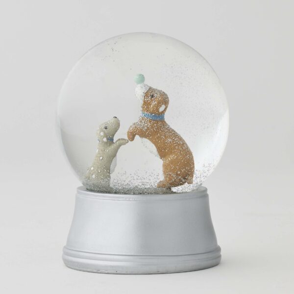 Puppy Play Snow Globe