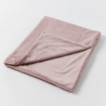 Inka Faux Fur Baby Blanket - Mauve