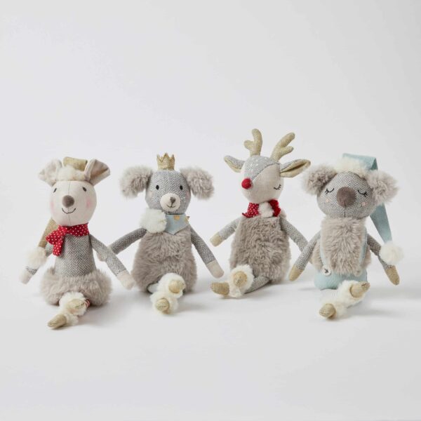 Christmas Plush Rattles 4 Asst Designs