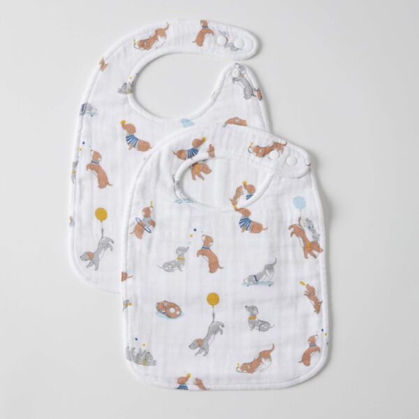 Puppy Play Muslin Bib Set of 2