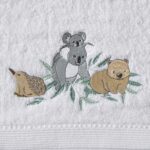 Koala Cuddles Bath Towel & Face Washer in Organza Bag